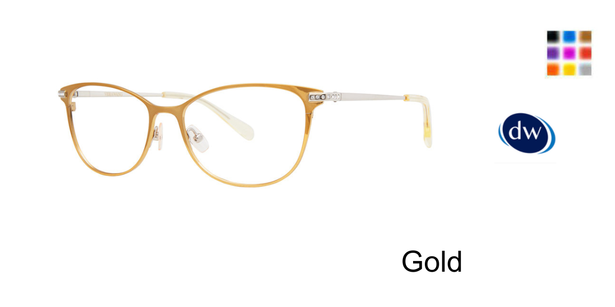 Gold Vera Wang Cedrica Eyeglasses