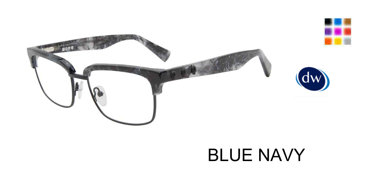 BLUE NAVY John Varvatos VJV186 Eyeglasses