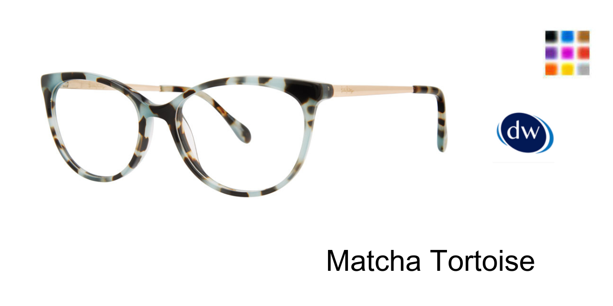 Matcha Tortoise Lilly Pulitzer Charlize Eyeglasses
