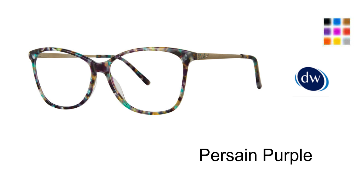Persain Purple Elliott Ives Calico Hearts Eyeglasses