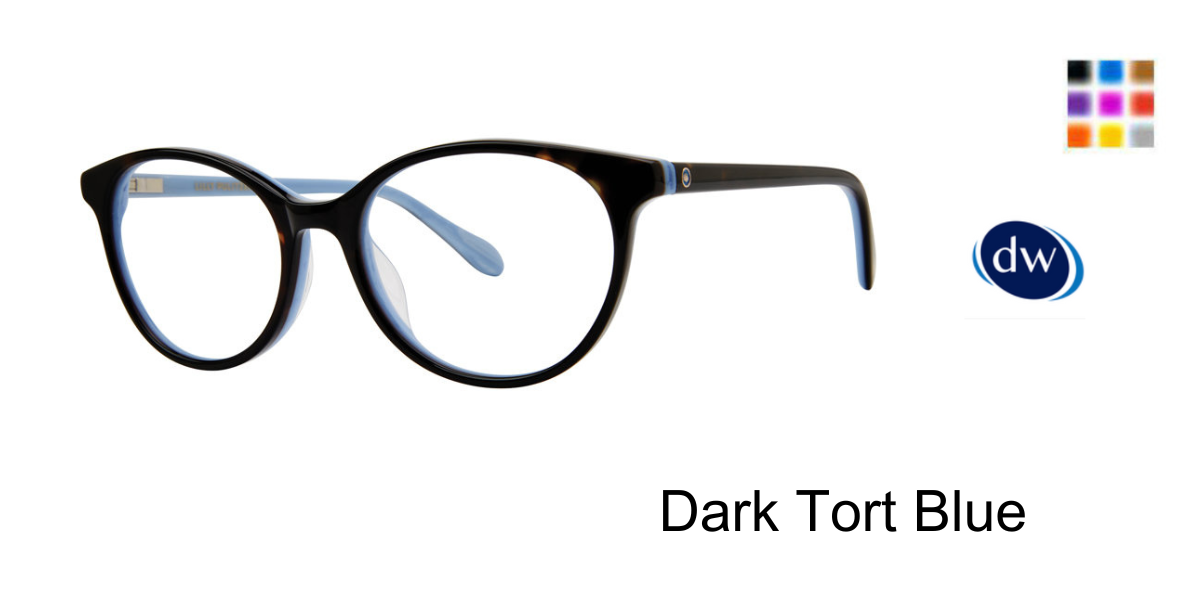 Dark Tort Blue Lilly Pulitzer Kasey Eyeglasses