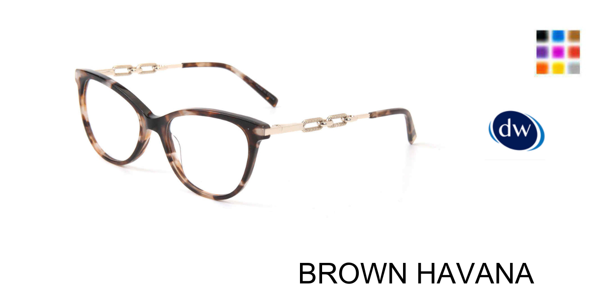 BROWN HAVANA Jones New York VJOP254 Eyeglasses
