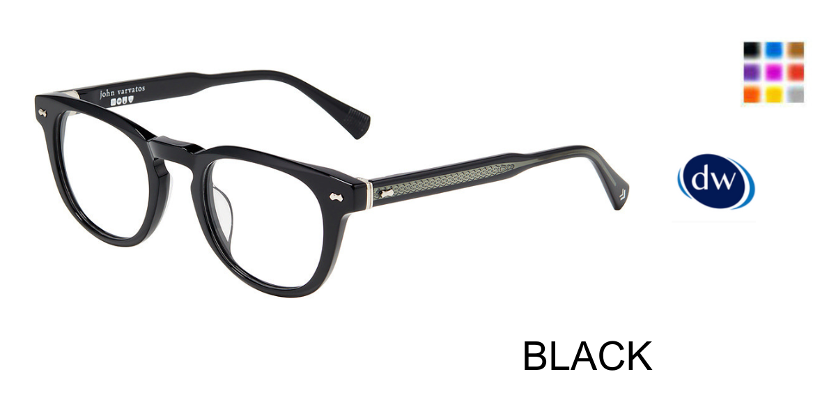 BLACK John Varvatos VJV444 Eyeglasses