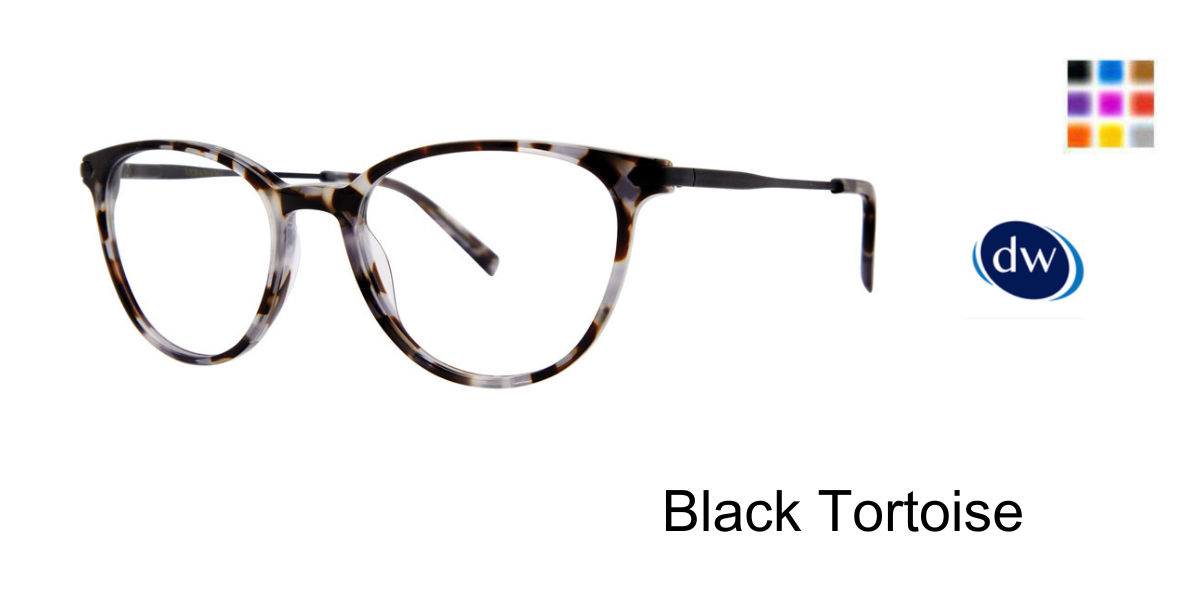 Black Tortoise Vera Wang V716 Eyeglasses