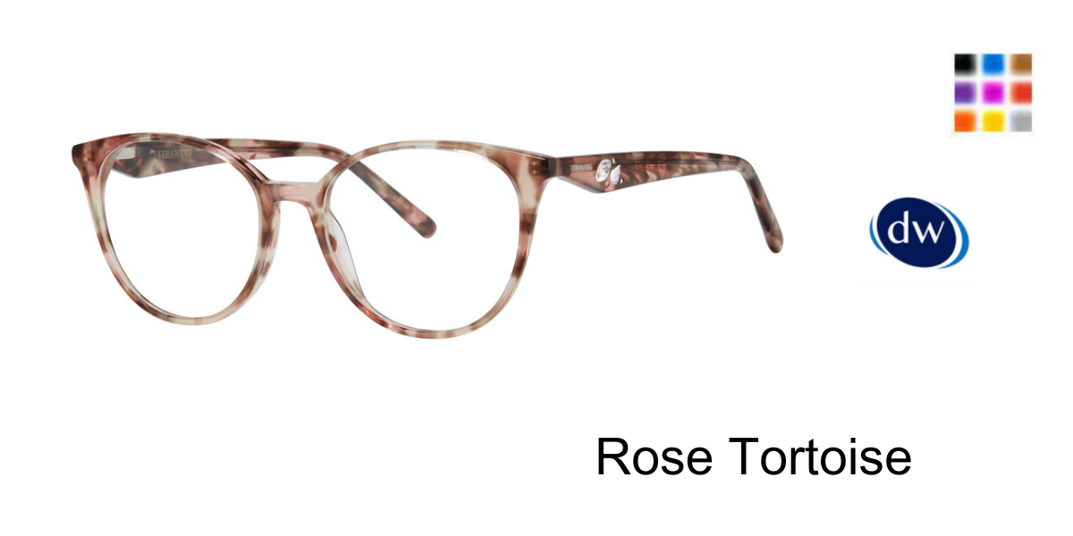 Rose Tortoise Vera Wang Suni Eyeglasses