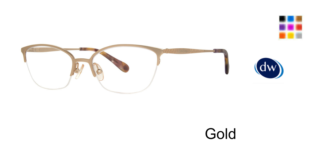 Gold Lilly Pulitzer Bryce Eyeglasses