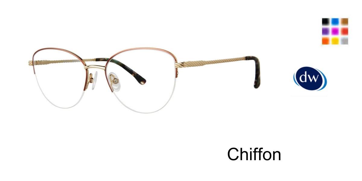 Chiffon Elliott Ives Black Rose Eyeglasses