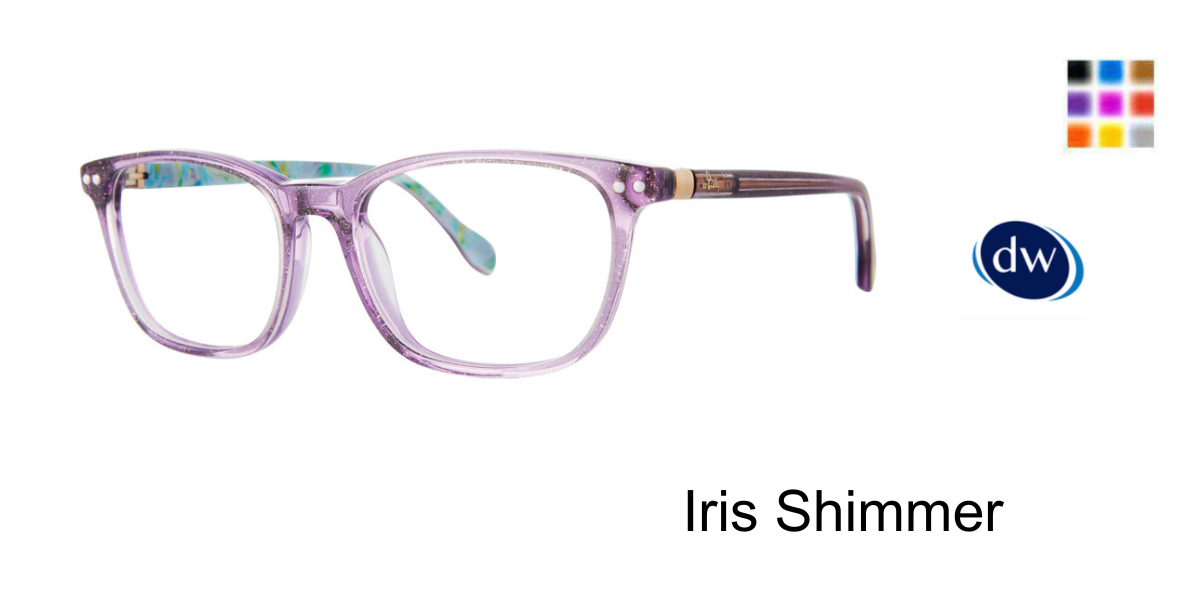 Iris Shimmer Lilly Pulitzer Aubra Mini Eyeglasses