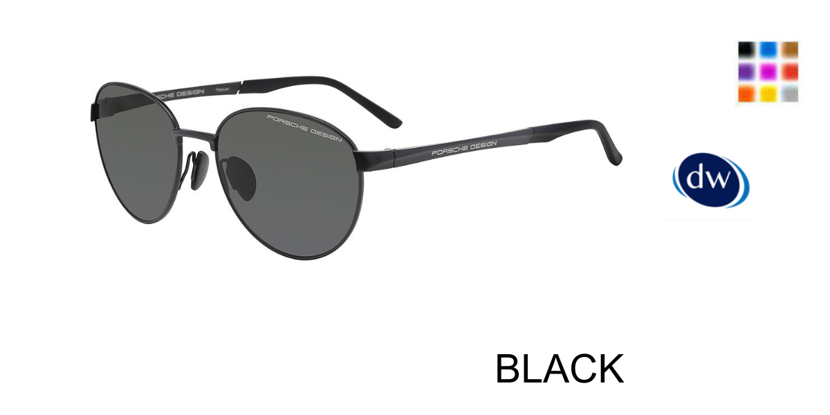BLACK PORSCHE DESIGN P8985 Sunglasses