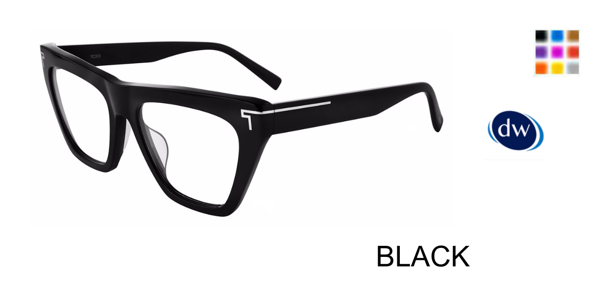 BLACK TUMI OPTICAL VTU527 Eyeglasses