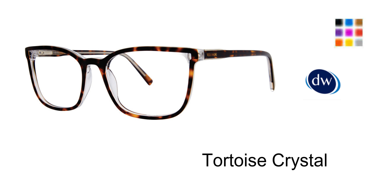 Tortoise Crystal Vera Wang V714 Eyeglasses
