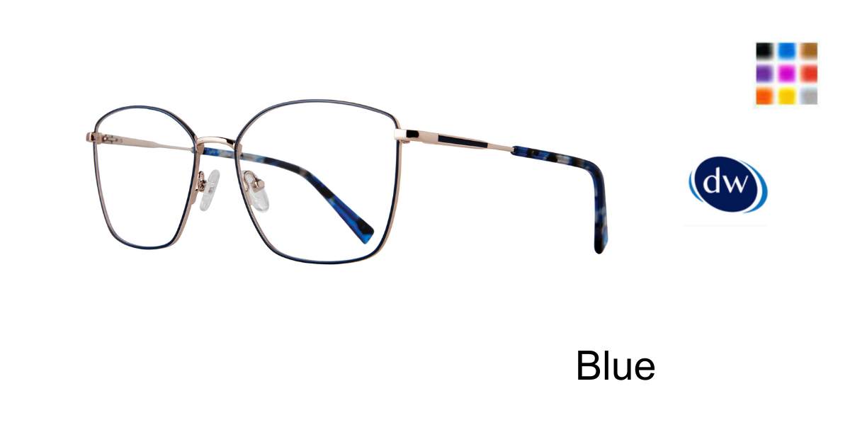 Blue Eight to Eighty Goldie Eyeglasses
