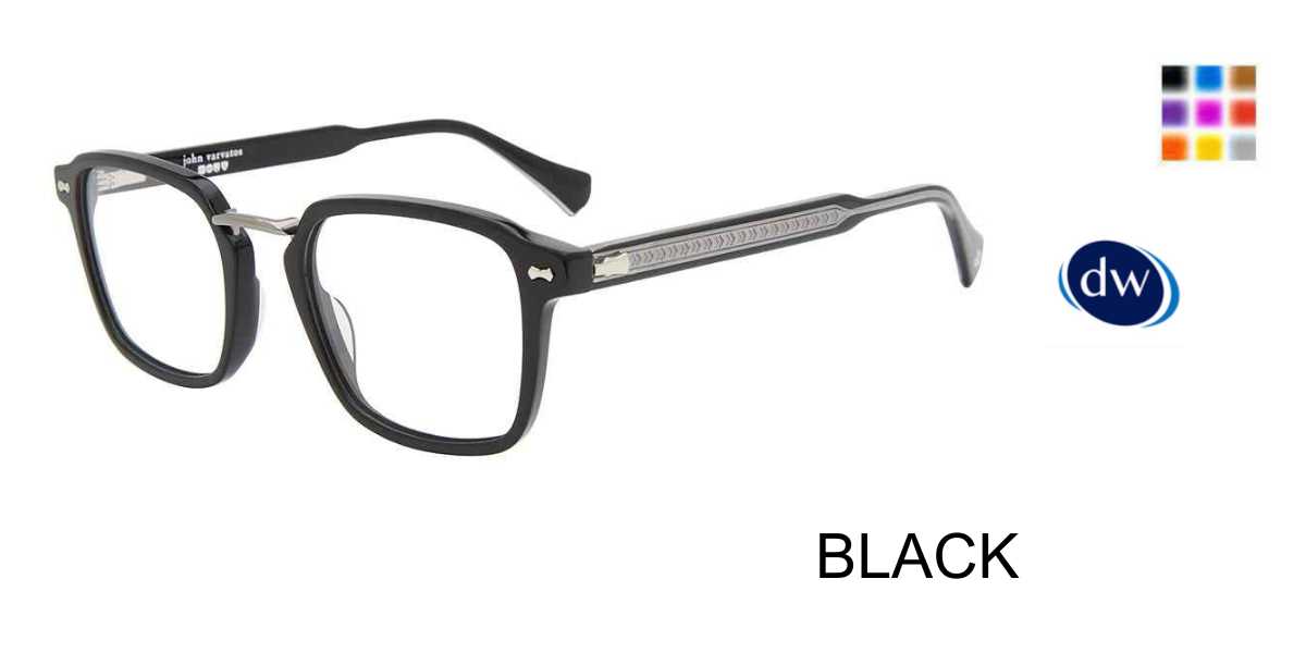 BLACK John Varvatos VJV427 Eyeglasses