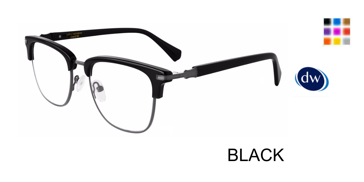 BLACK John Varvatos VJV193 Eyeglasses