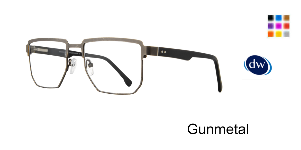 Gunmetal Brooklyn Heights Jefferson Eyeglasses