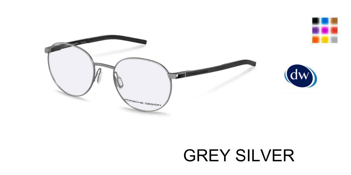 GREY SILVER PORSCHE DESIGN P8756 Eyeglasses