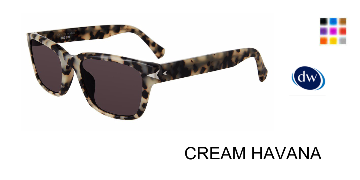 CREAM HAVANA John Varvatos SJV561 Sunglasses