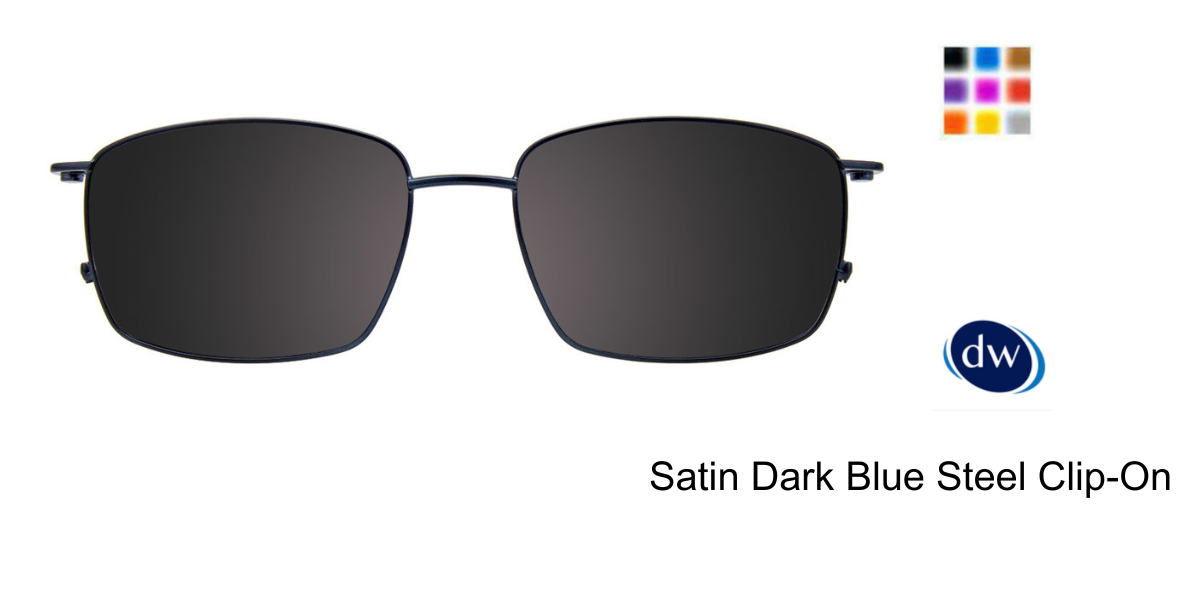 Satin Dark Blue Steel Clip-On