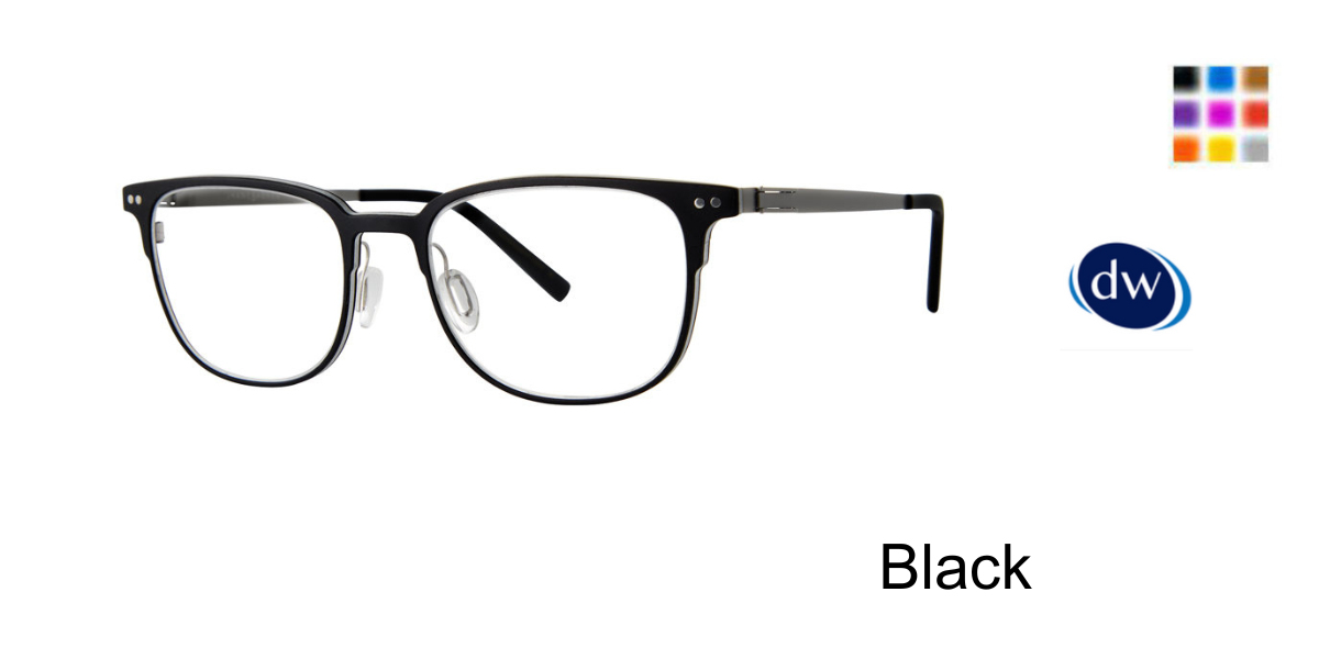 Black Jhane Barnes Corollary Eyeglasses