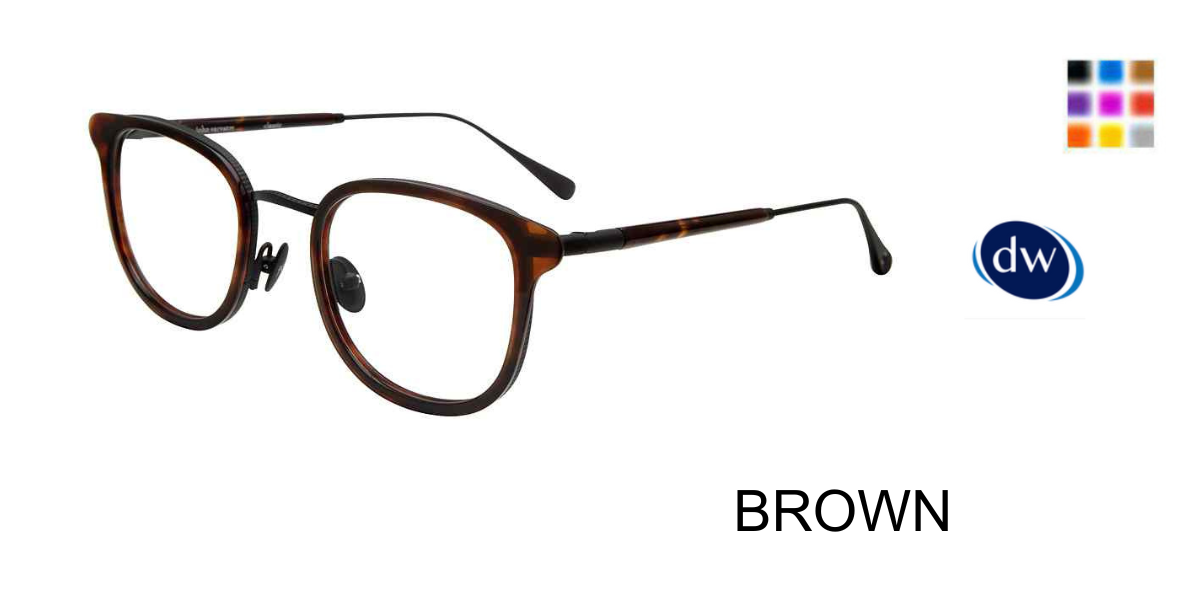 BROWN John Varvatos V410 Eyeglasses
