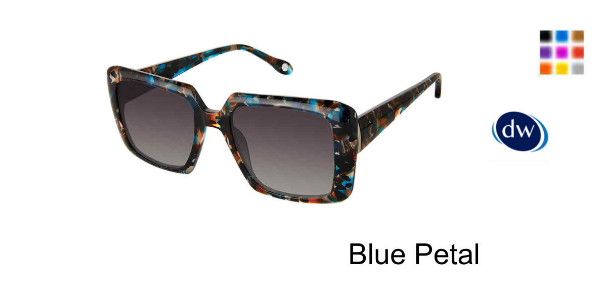 FYSH F-2092 Sunglasses Blue Petal