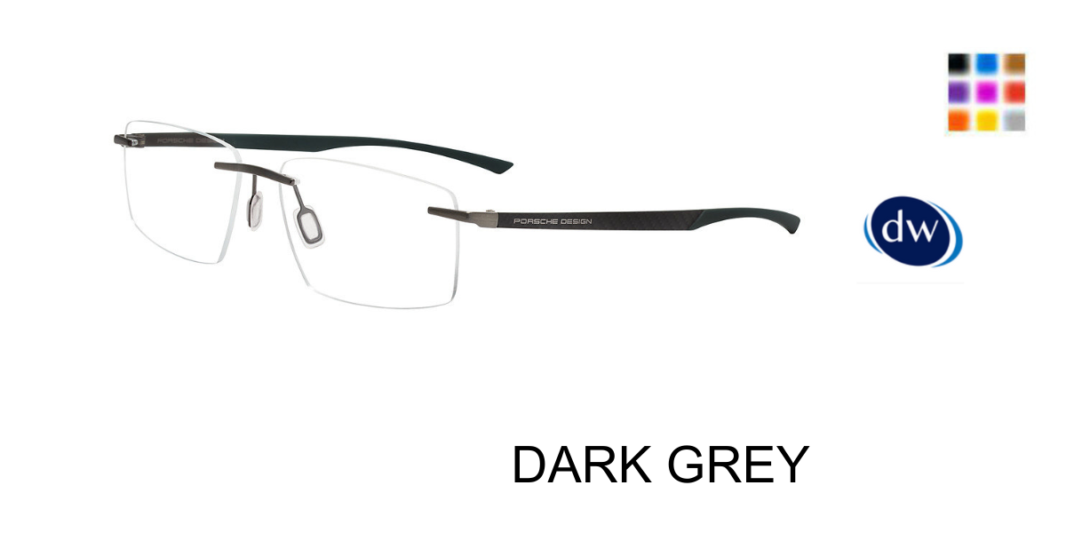 DARK GREY PORSCHE DESIGN P8774 Eyeglasses