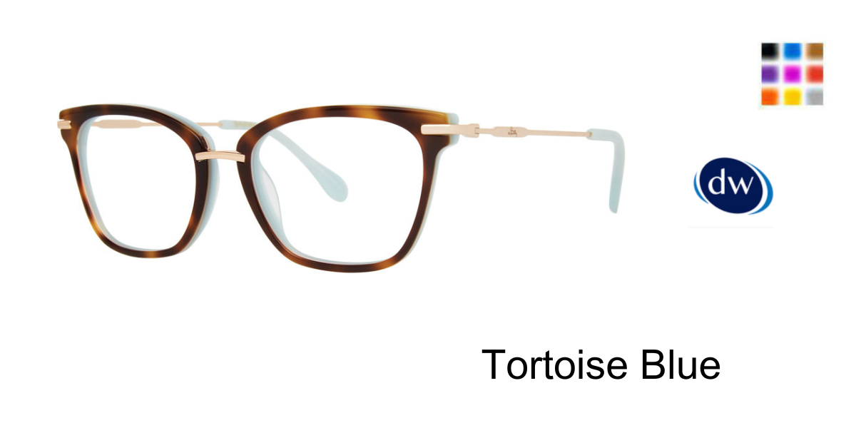 Tortoise Blue Lilly Pulitzer Brightlee Mini Eyeglasses