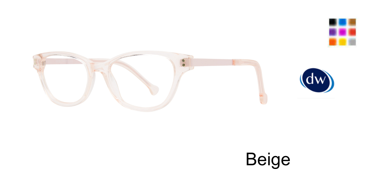 Beige      Kid Twist Twistie Eyeglasses