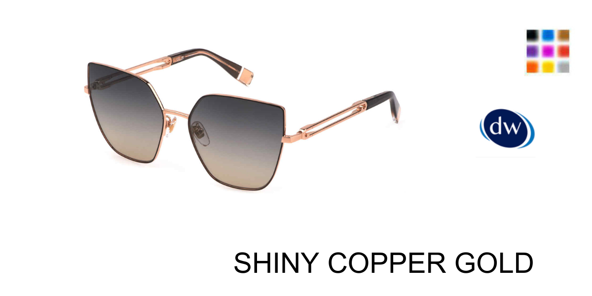 SHINY COPPER GOLD Furla SFU690 Sunglasses