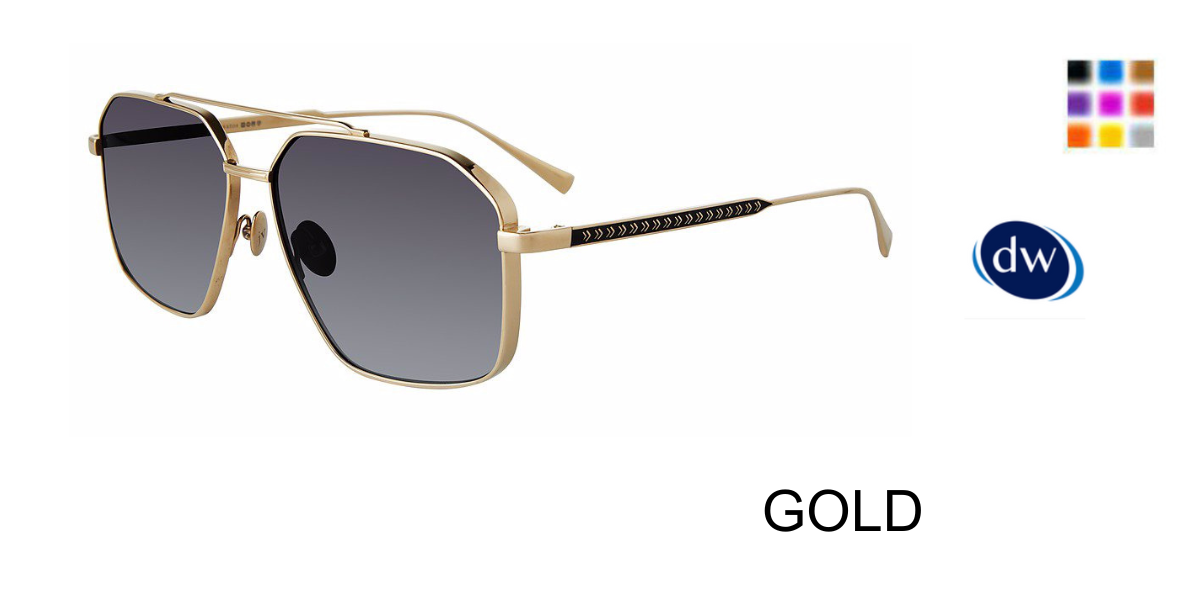GOLD      John Varvatos SJV563 Sunglasses