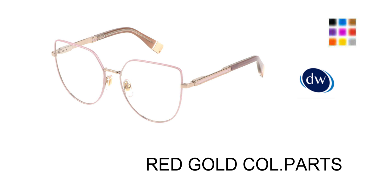 RED GOLD COL.PARTS Furla VFU673 Eyeglasses