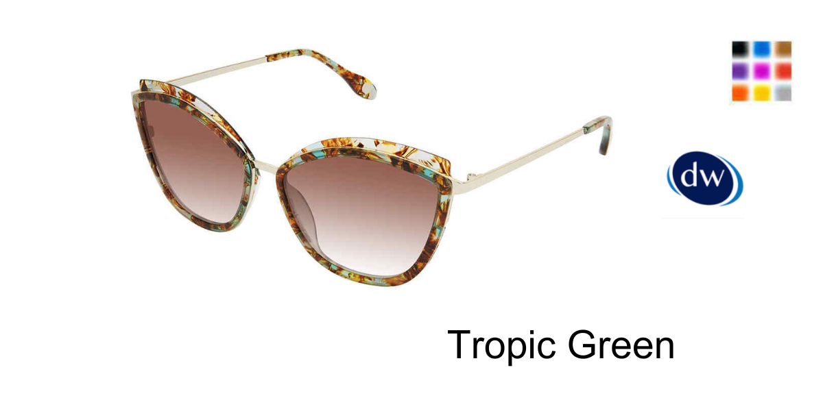 FYSH F-2066 Sunglasses Tropic Green