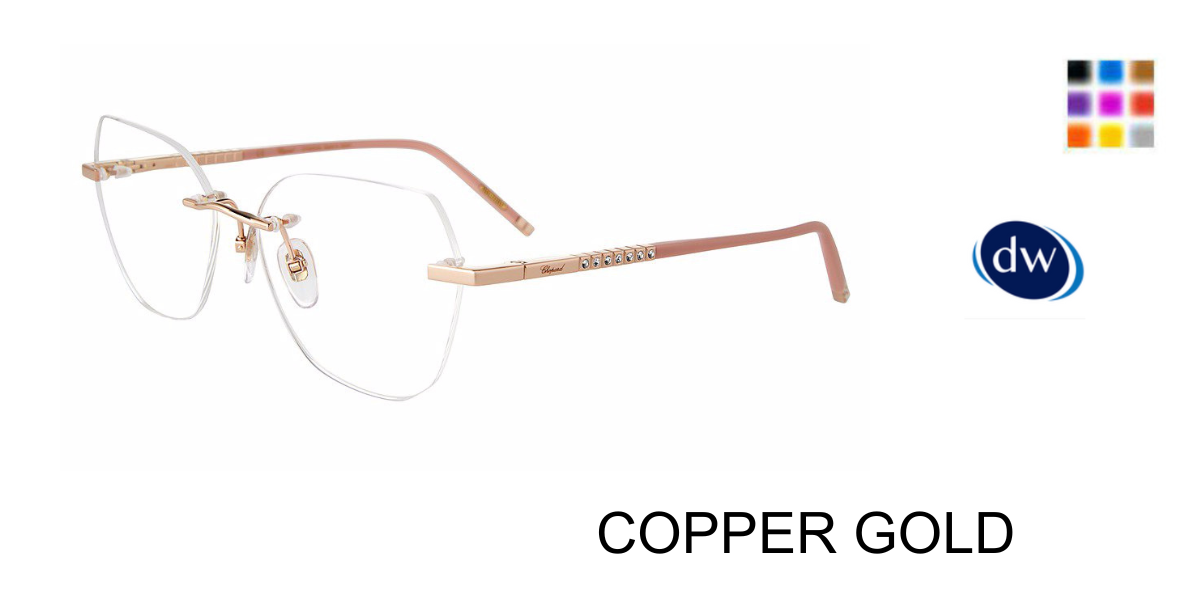 COPPER GOLD Chopard VCHG26S Eyeglasses