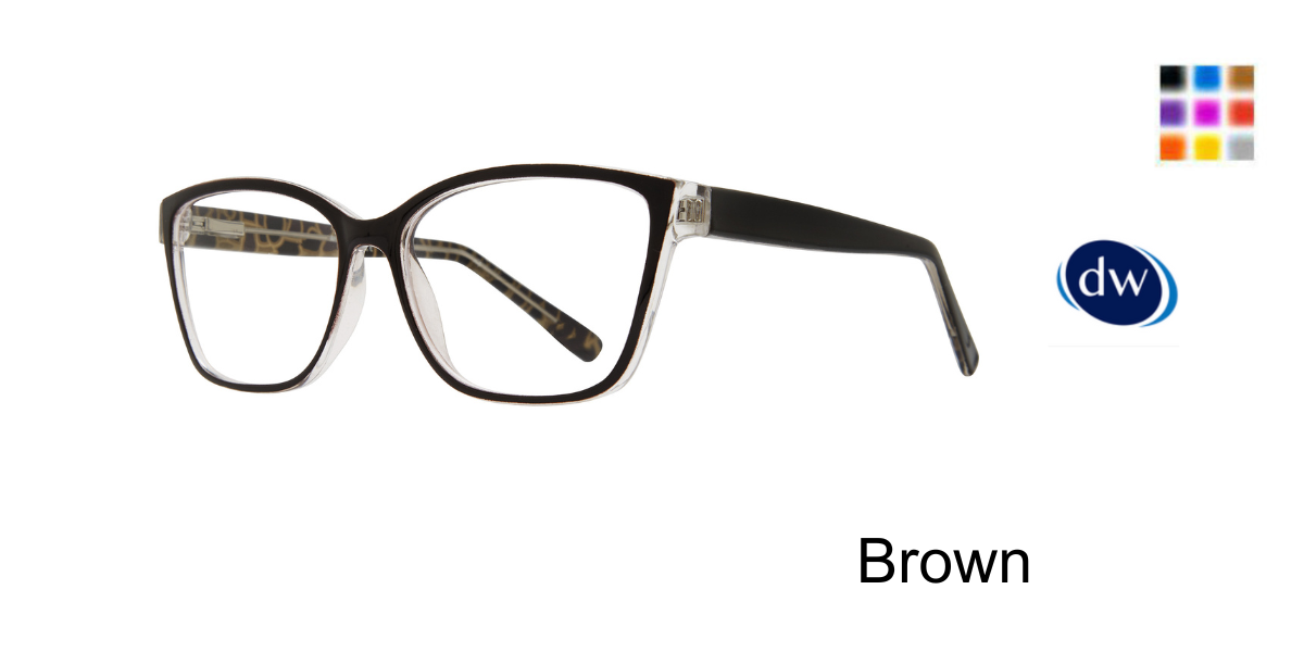 Brown Affordable Designs Meadow Eyeglasses