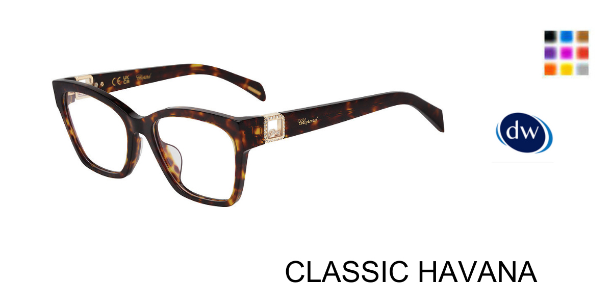 CLASSIC HAVANA Chopard VCH401S Eyeglasses