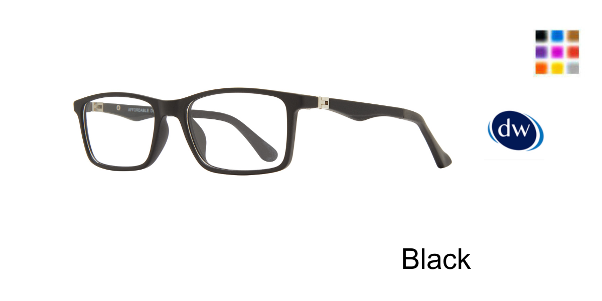 Black Affordable Designs AJ Eyeglasses