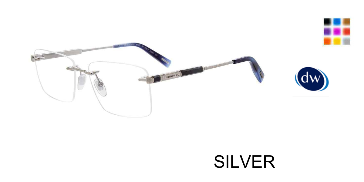 SILVER Chopard VCHG18 Eyeglasses