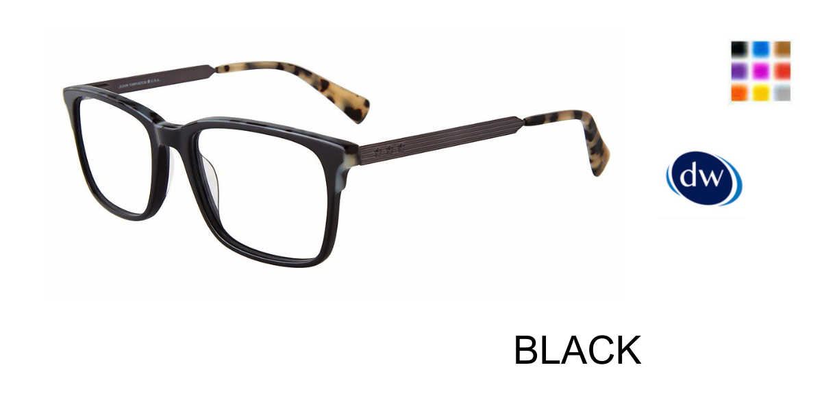 BLACK John Varvatos VJVC001 Eyeglasses