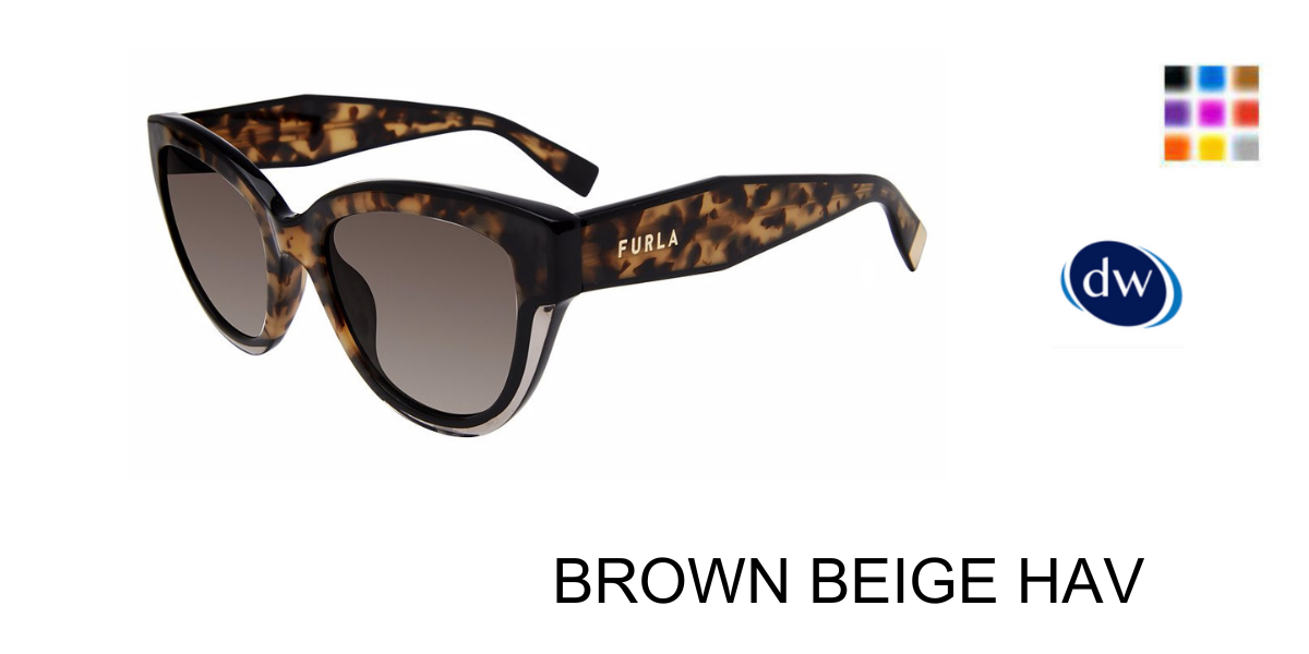 BROWN BEIGE HAV Furla SFU779V Sunglasses