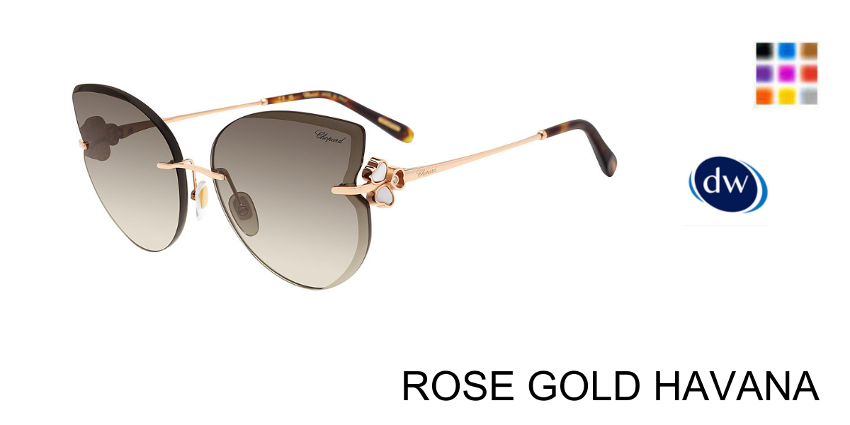 ROSE GOLD HAVANA 300F Chopard SCHL90S Eyeglasses