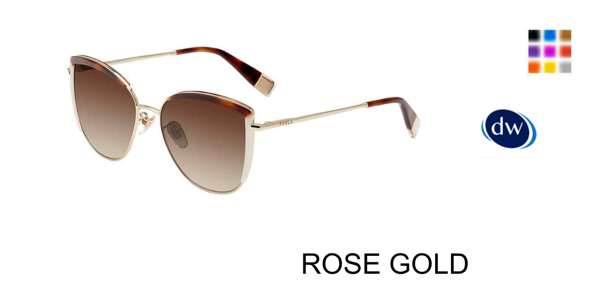 ROSE GOLD Furla SFU598V Sunglasses