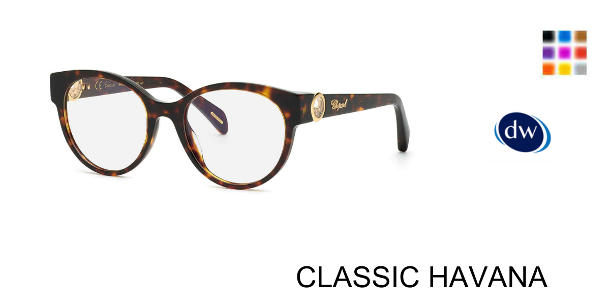 CLASSIC HAVANA Chopard VCH350S Eyeglasses
