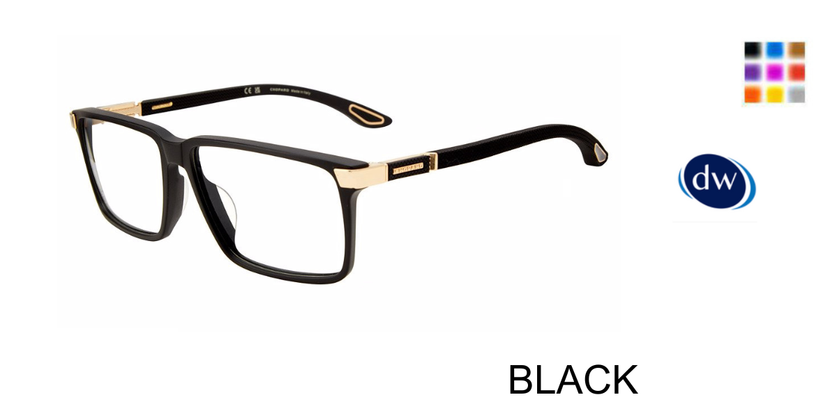 BLACK           Chopard VCH358 Eyeglasses