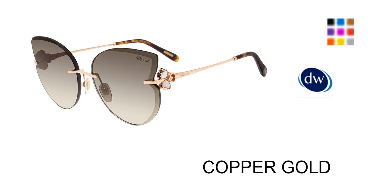 COPPER GOLD Chopard SCHL90V Eyeglasses