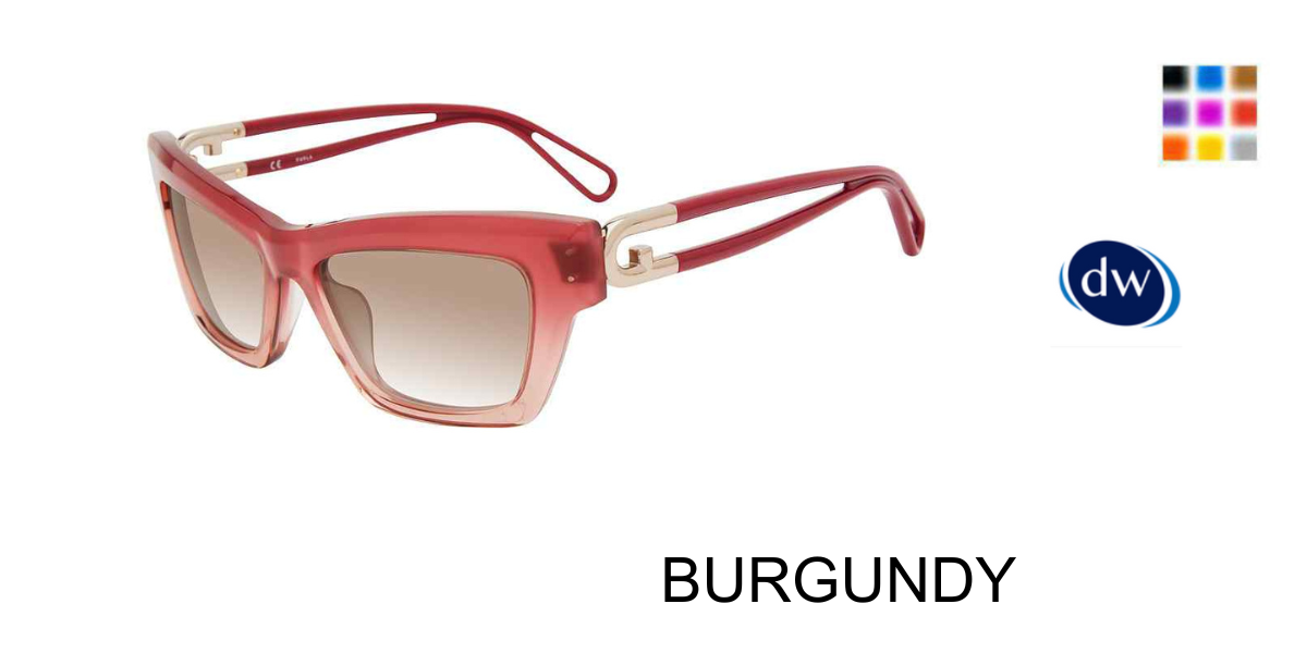 BURGUNDY Furla SFU465 Sunglasses