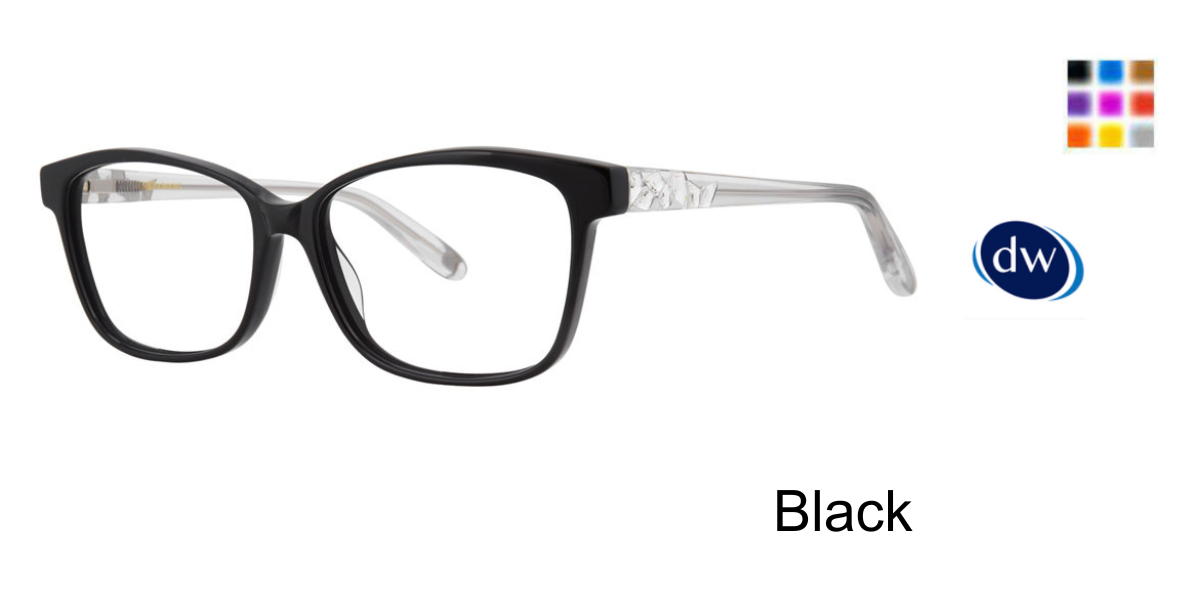 Black Vera Wang Evonne Eyeglasses.
