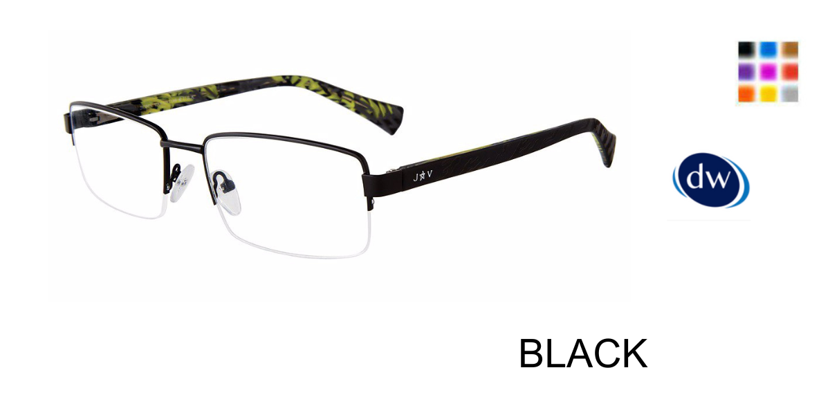 BLACK John Varvatos VJVC006 Eyeglasses