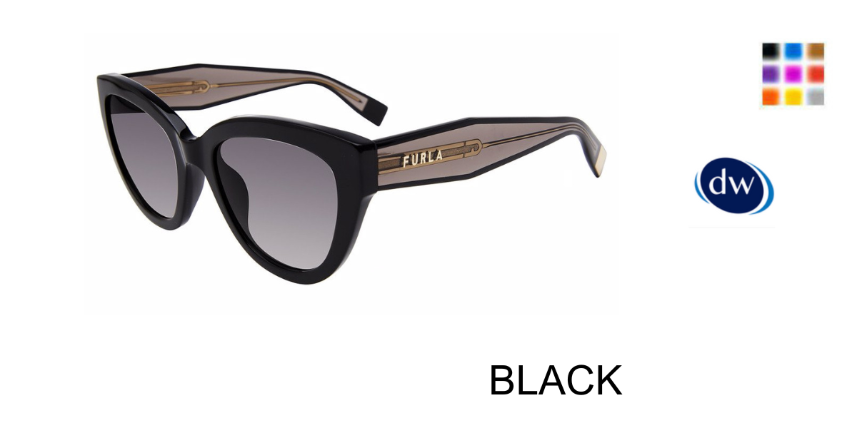 BLACK Furla SFU779 Sunglasses