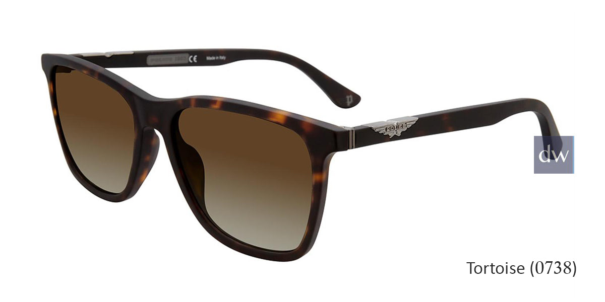 Tortoise(0738) Police SPL872 Sunglasses.