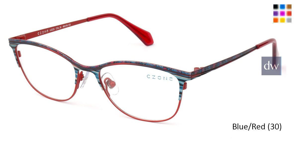 Blue/Red C-Zone U2225 Eyeglasses - Teenager.